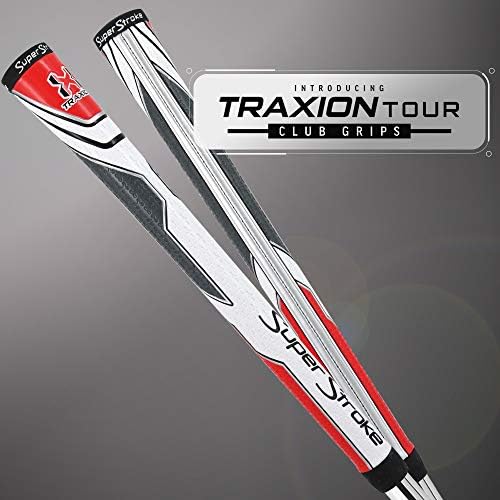 Superstroke Traxion Tour Club Club Grip | מרקם פני השטח המתקדם המשפר משוב ומגע | אחיזה קיצונית מספקת יציבות